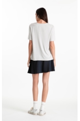 Blusa Viscotricot Ellus Classic Silver