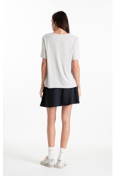Blusa Viscotricot Ellus Classic Silver