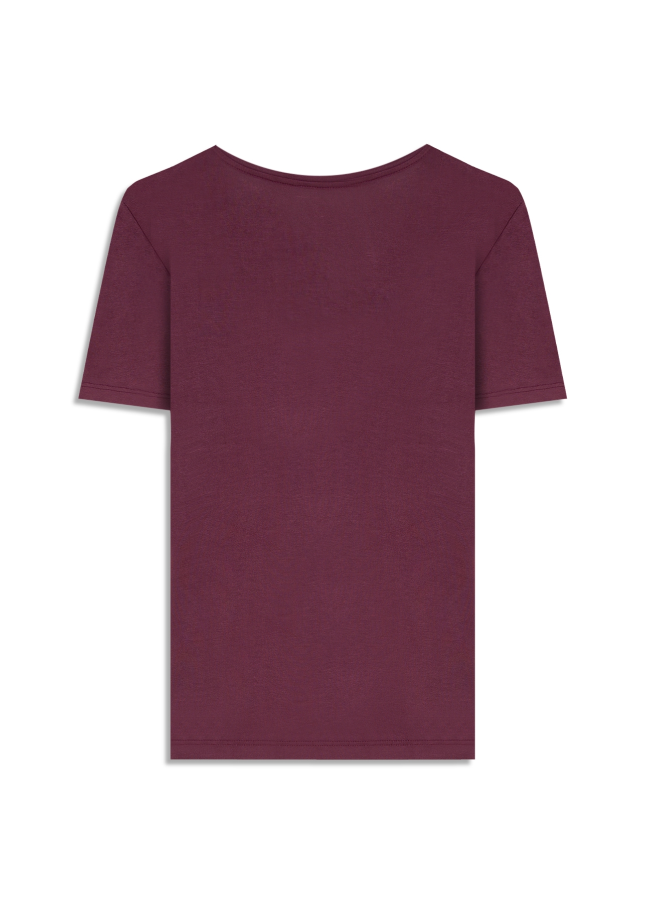 Blusa Viscotricot Ellus Decote v Beringela