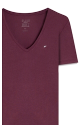 Blusa Viscotricot Ellus Decote v Beringela