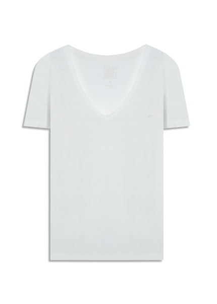 Blusa Viscotricot Ellus Decote v Off White