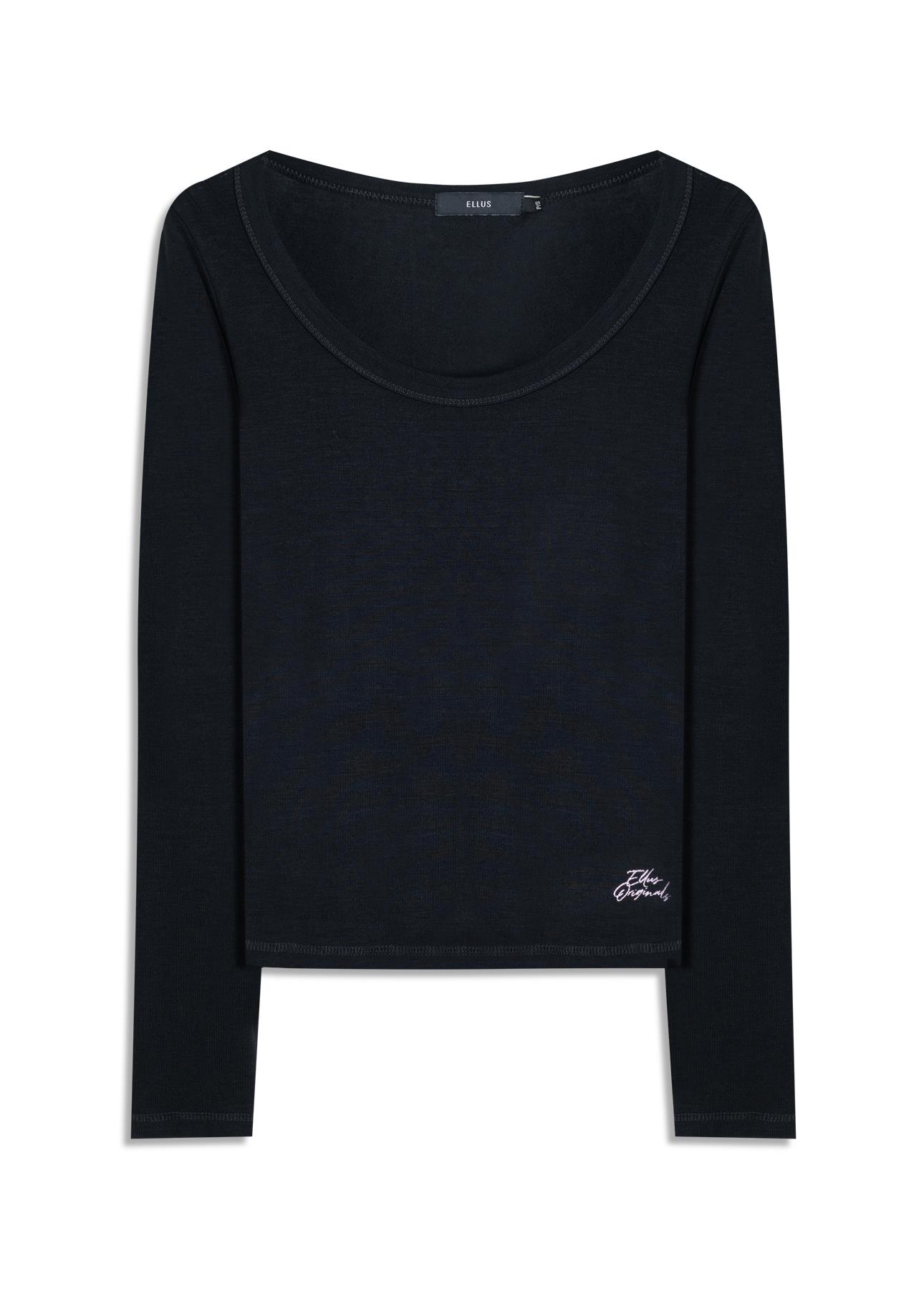 Blusa Viscotricot Ellus Toronto Preto