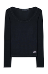 Blusa Viscotricot Ellus Toronto Preto
