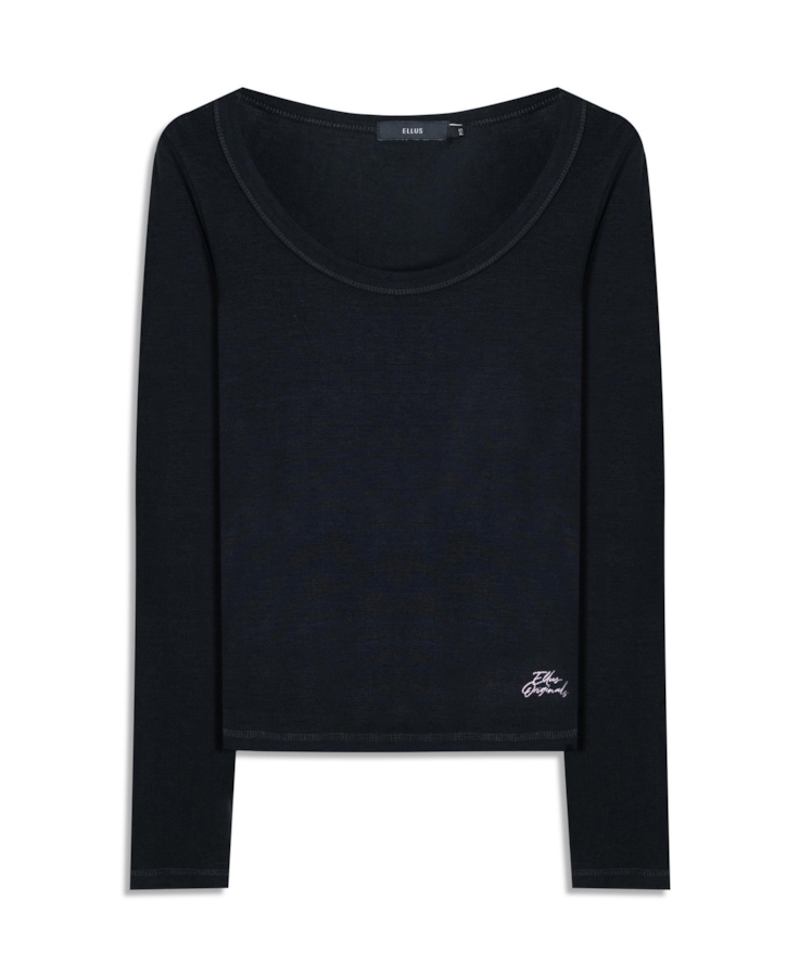 Blusa Viscotricot Ellus Toronto Preto