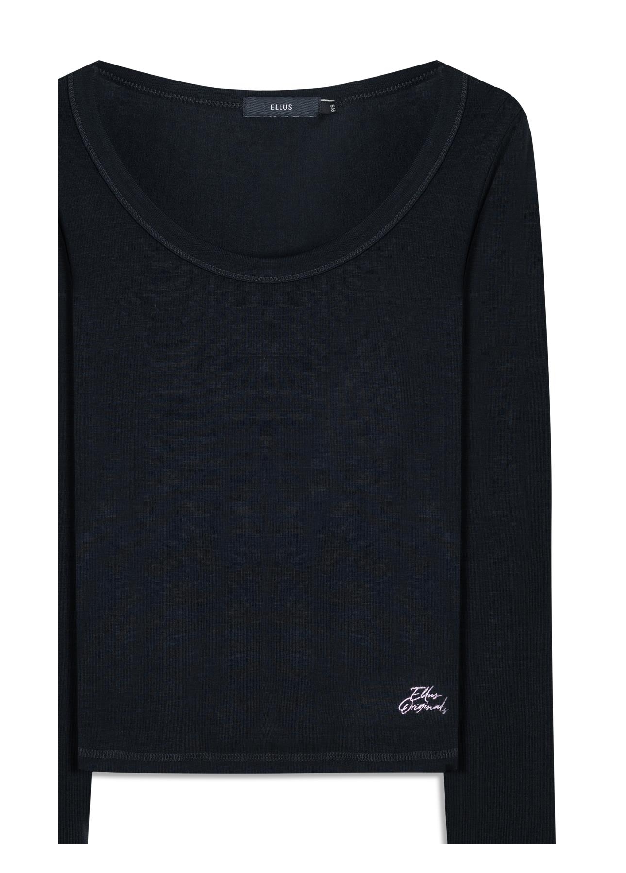 Blusa Viscotricot Ellus Toronto Preto