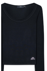 Blusa Viscotricot Ellus Toronto Preto