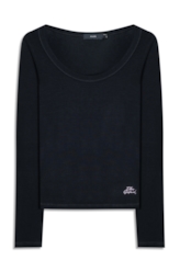 Blusa Viscotricot Ellus Toronto Preto