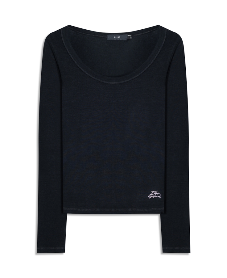 Blusa Viscotricot Ellus Toronto Preto
