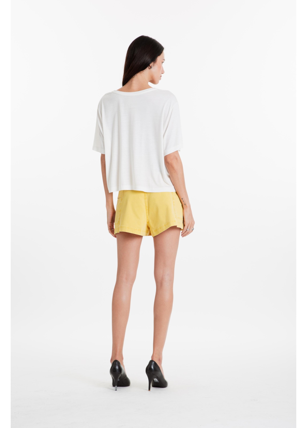 Blusa Viscotricot Eyelets Off White