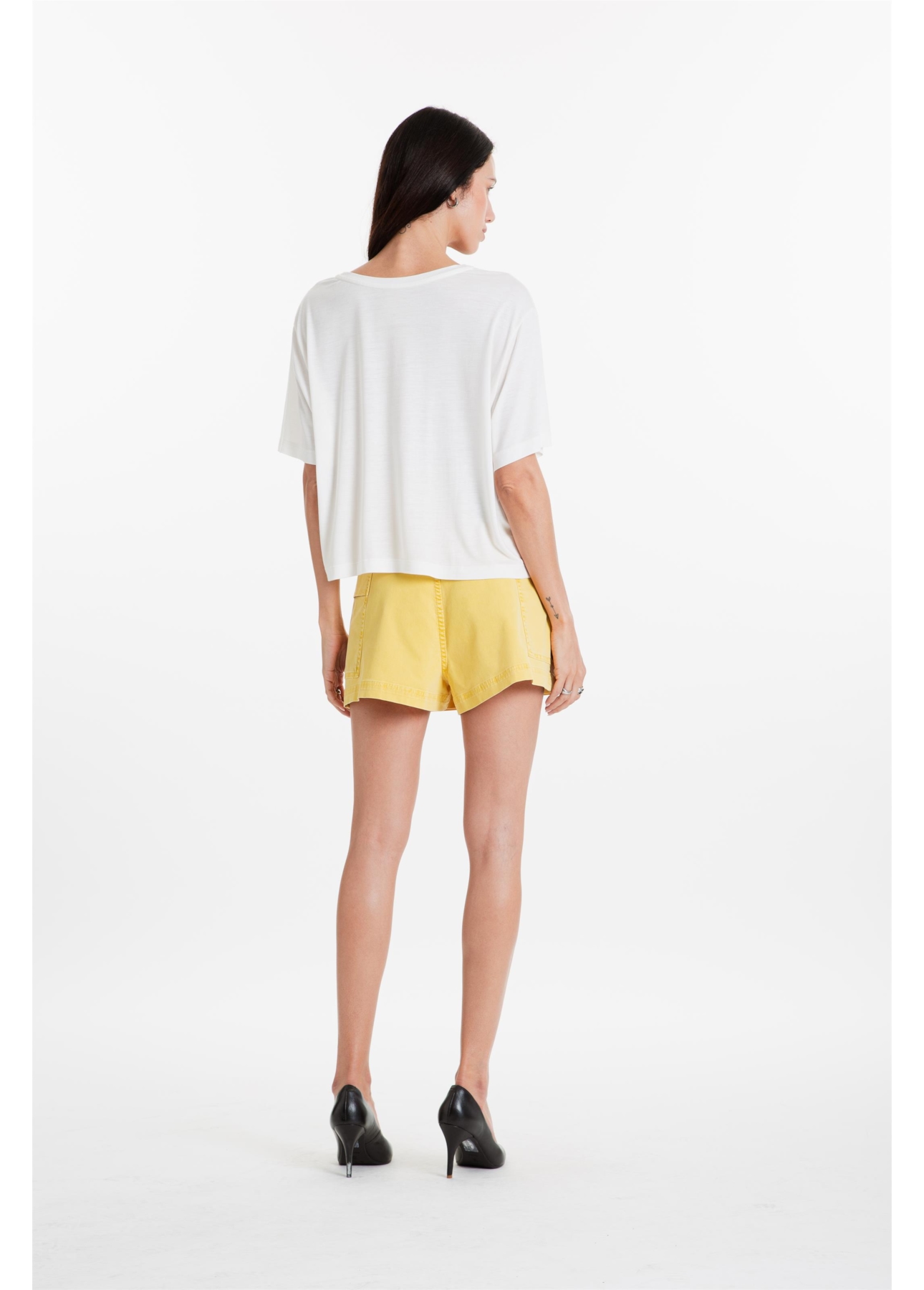 Blusa Viscotricot Eyelets Off White