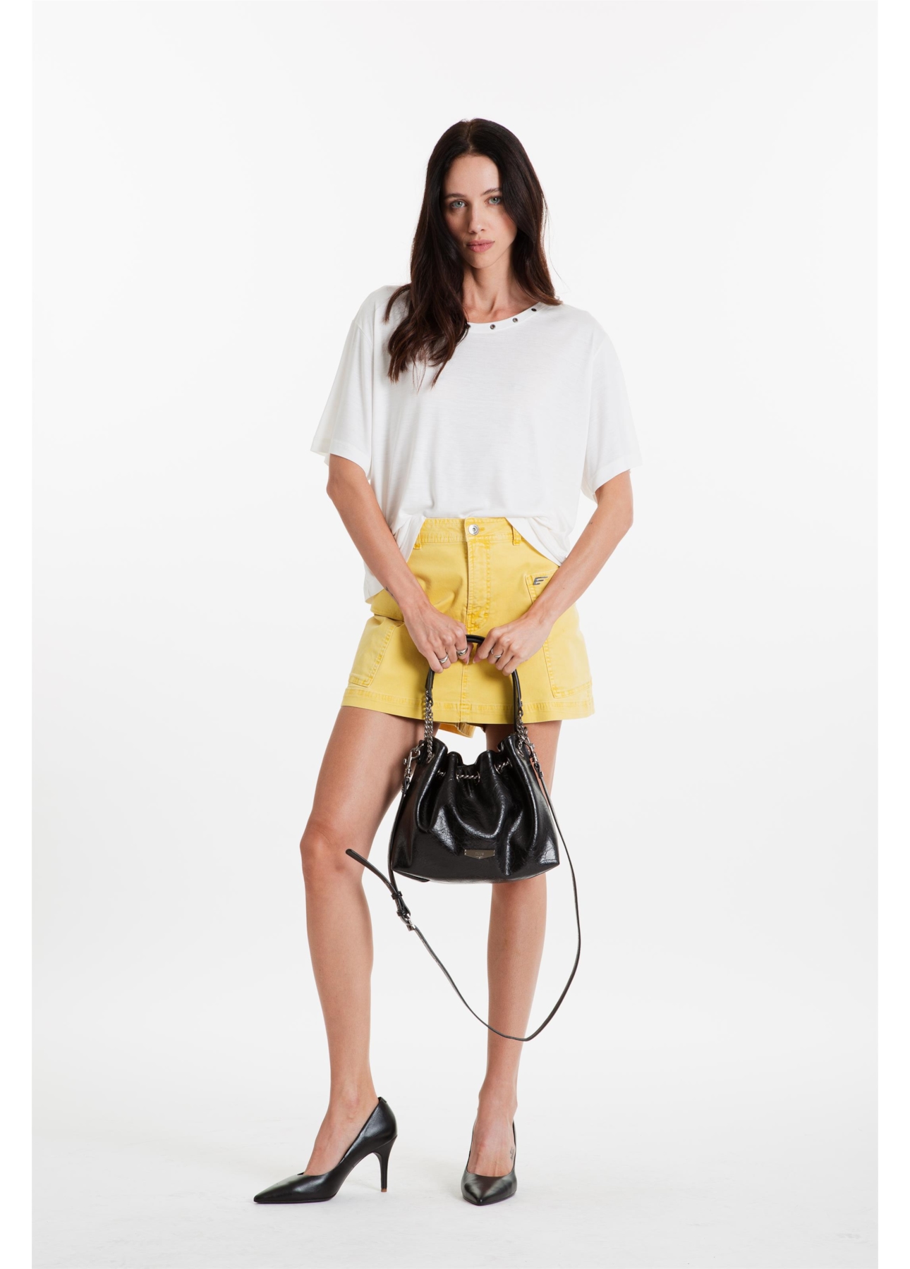 Blusa Viscotricot Eyelets Off White