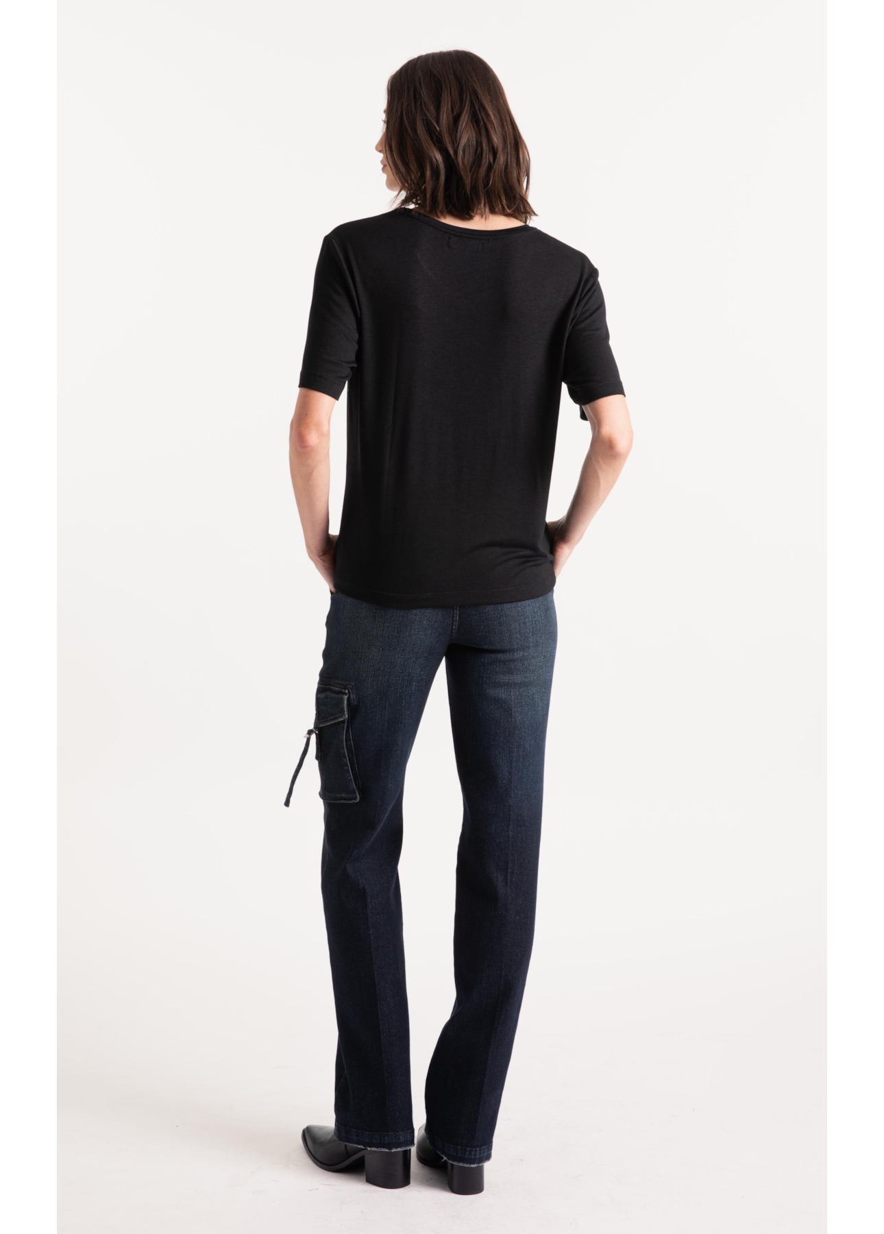 Blusa Viscotricot Hotfix Preto