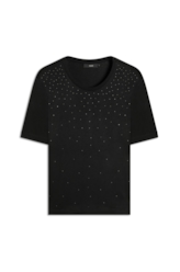 Blusa Viscotricot Hotfix Preto