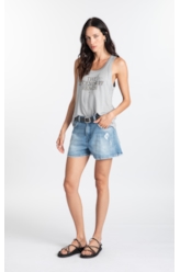 Blusa Viscotricot Legendary Surf Silver