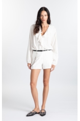 Blusa Voil Cv Babados Branco