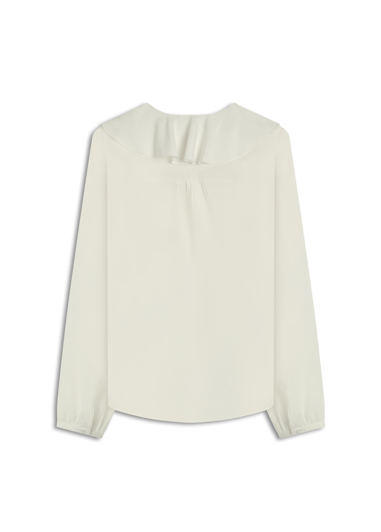Blusa Voil Cv Babados Branco
