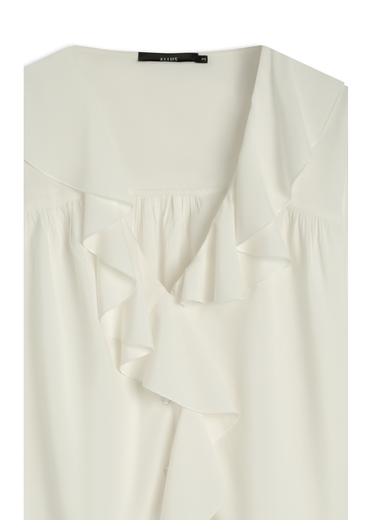 Blusa Voil Cv Babados Branco