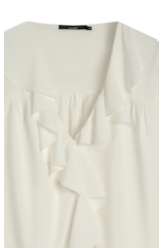 Blusa Voil Cv Babados Branco
