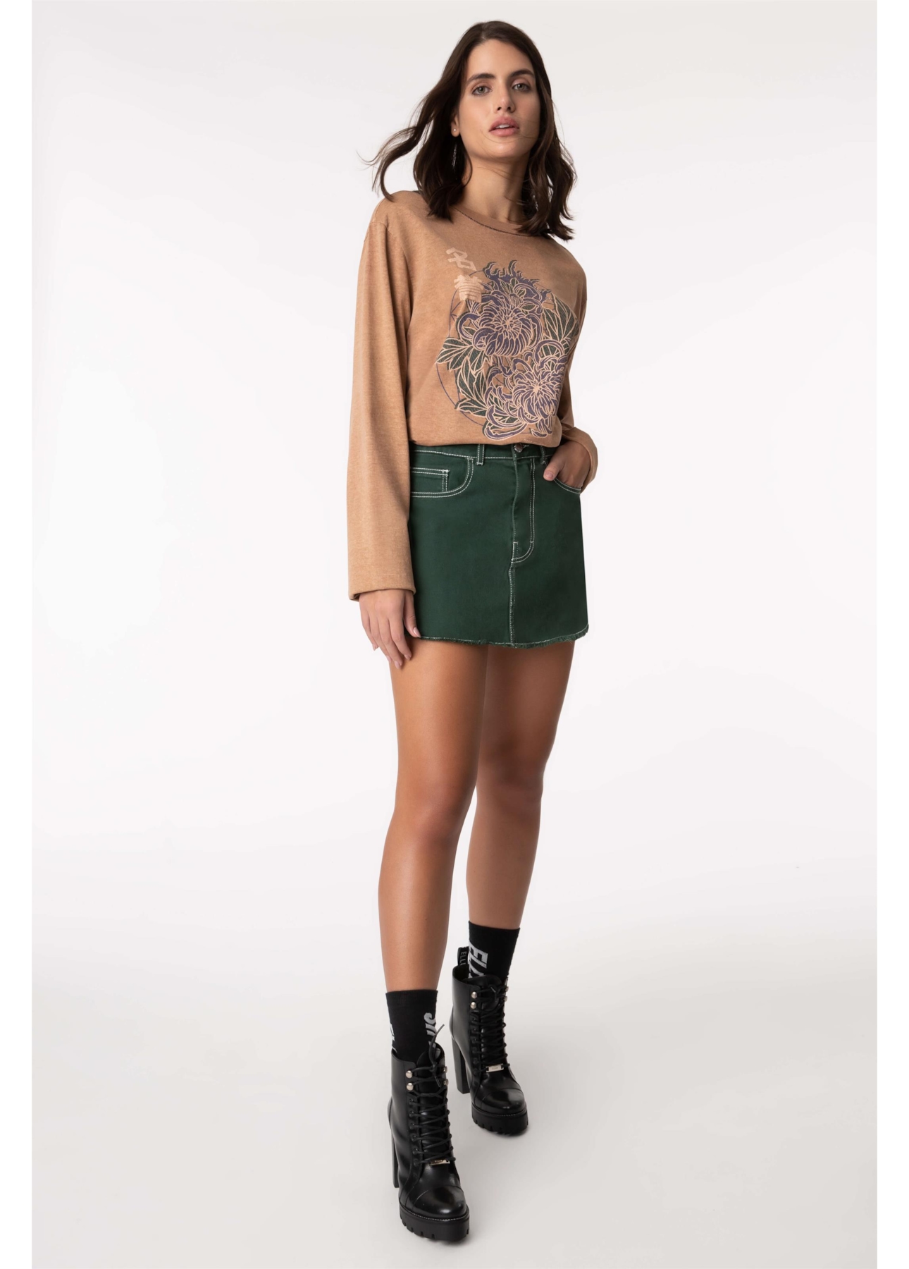 Blusa Washed Chrys Mostarda