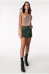 Blusa Washed Chrys Mostarda