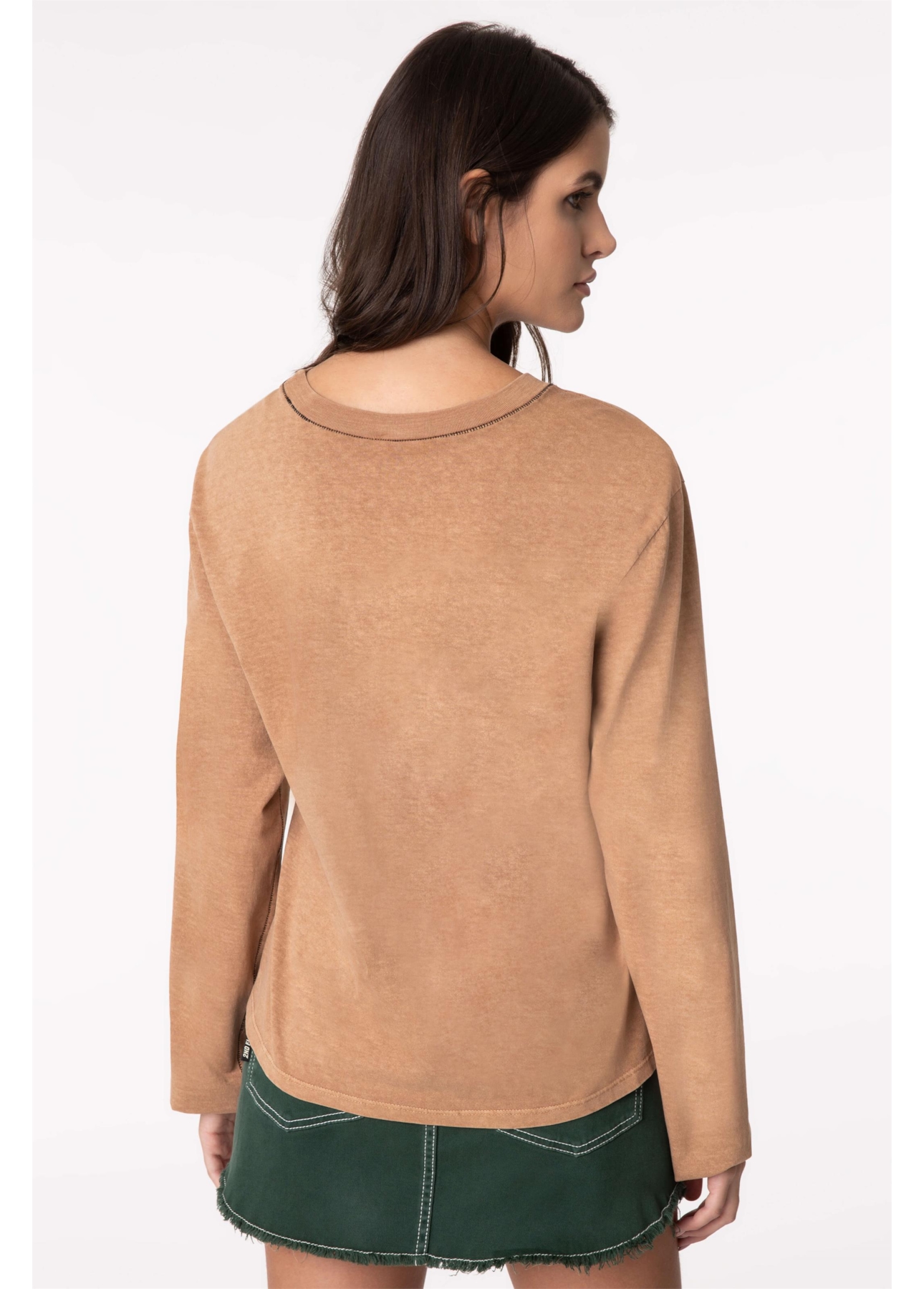 Blusa Washed Chrys Mostarda