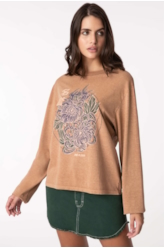 Blusa Washed Chrys Mostarda