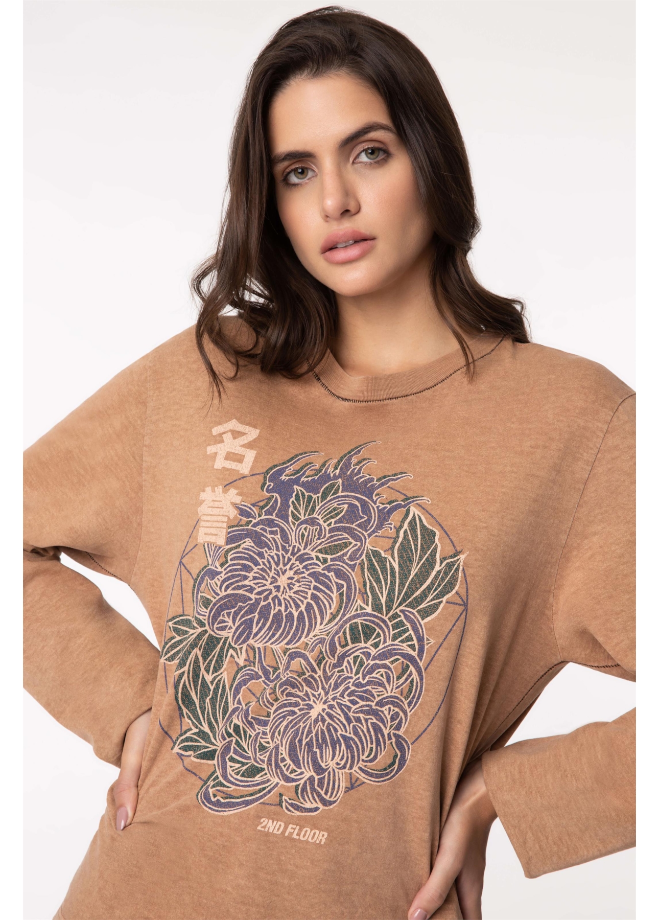 Blusa Washed Chrys Mostarda