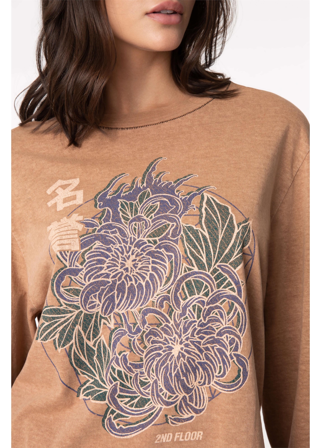 Blusa Washed Chrys Mostarda