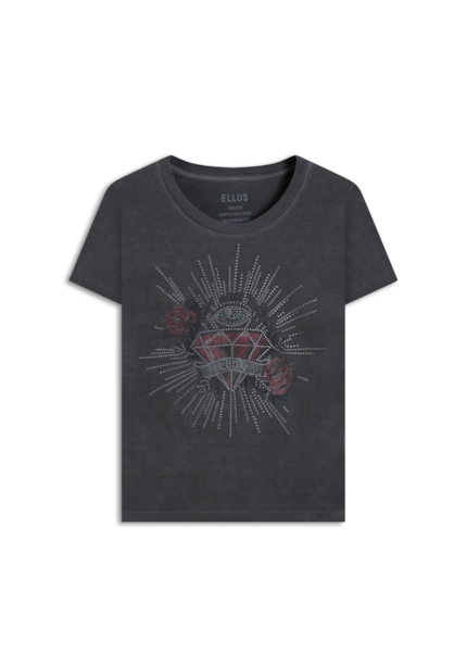 Blusa Washed Classic Diamond Preto