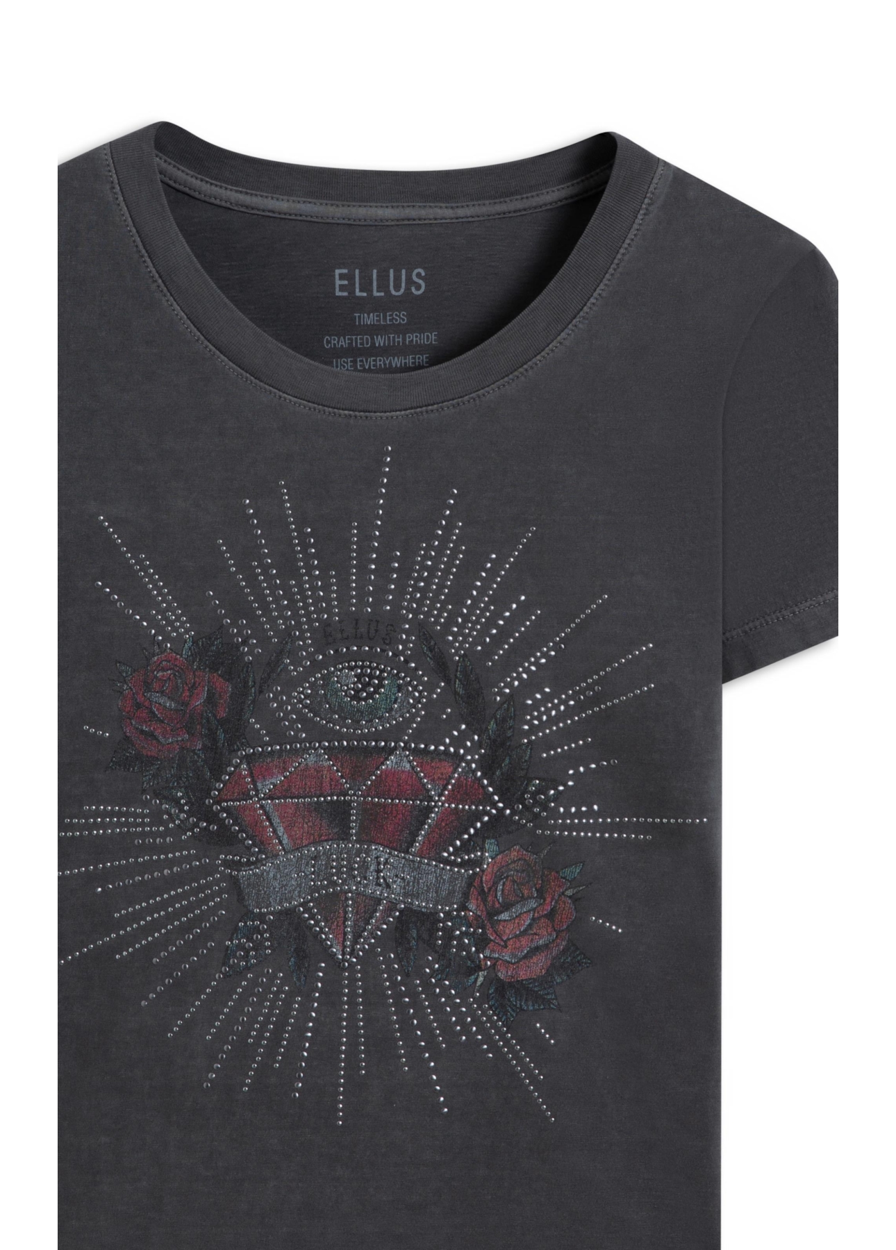 Blusa Washed Classic Diamond Preto