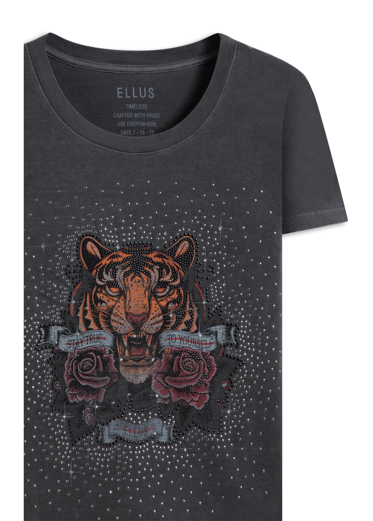 Blusa Washed Classic Tiger Preto
