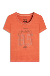 Blusa Washed Long Live Rock In Rio Cereja