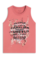 Blusa Washed Ride Forever Sleevele Goiaba