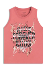 Blusa Washed Ride Forever Sleevele Goiaba