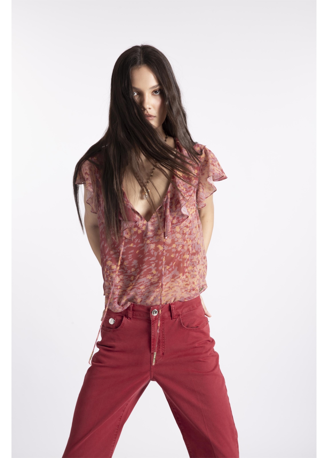 Blusa Watercolor Babadoss Cobre
