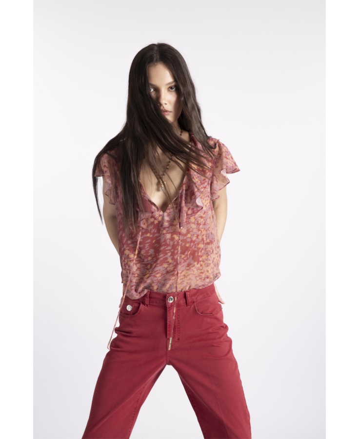 Blusa Watercolor Babadoss Cobre