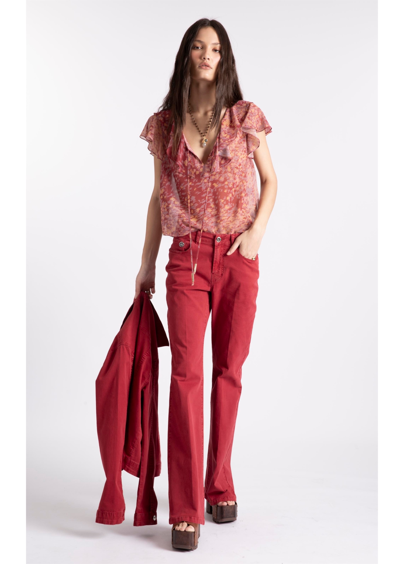 Blusa Watercolor Babadoss Cobre