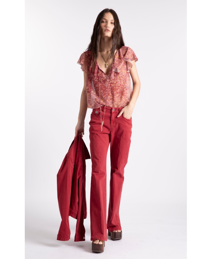 Blusa Watercolor Babadoss Cobre