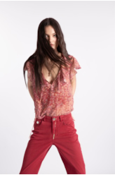 Blusa Watercolor Babadoss Cobre
