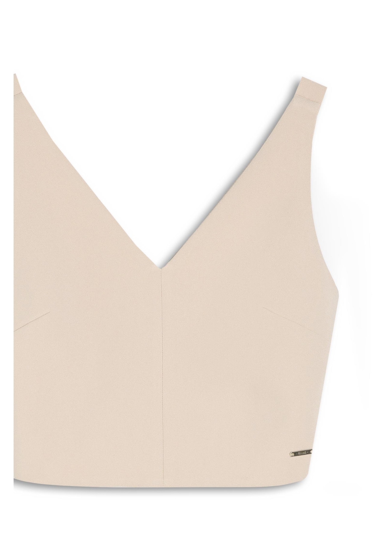 Blusa Way Neckline Cropped Nude