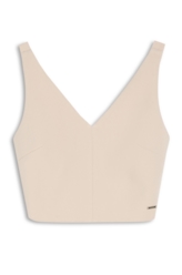 Blusa Way Neckline Cropped Nude