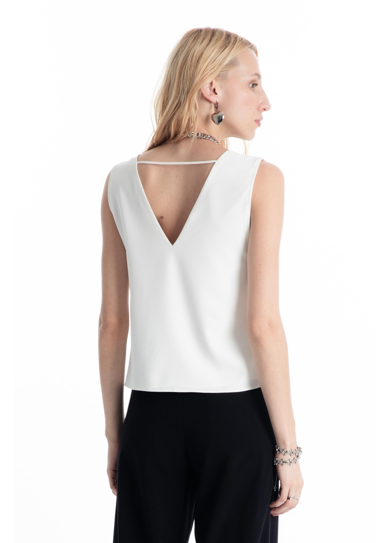 Blusa Way Sleeveless Off White