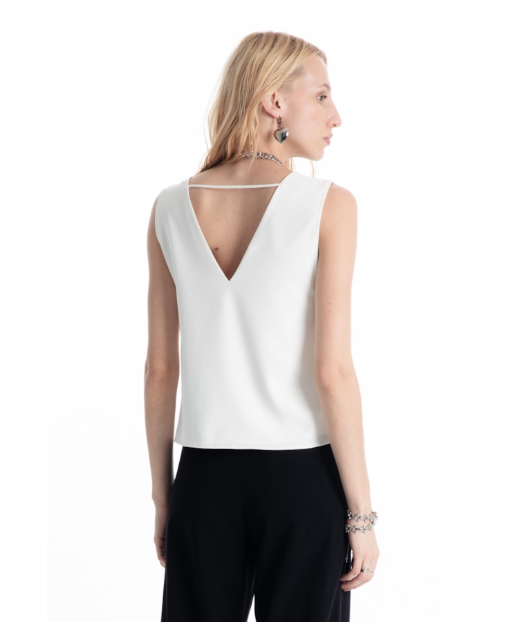 Blusa Way Sleeveless Off White