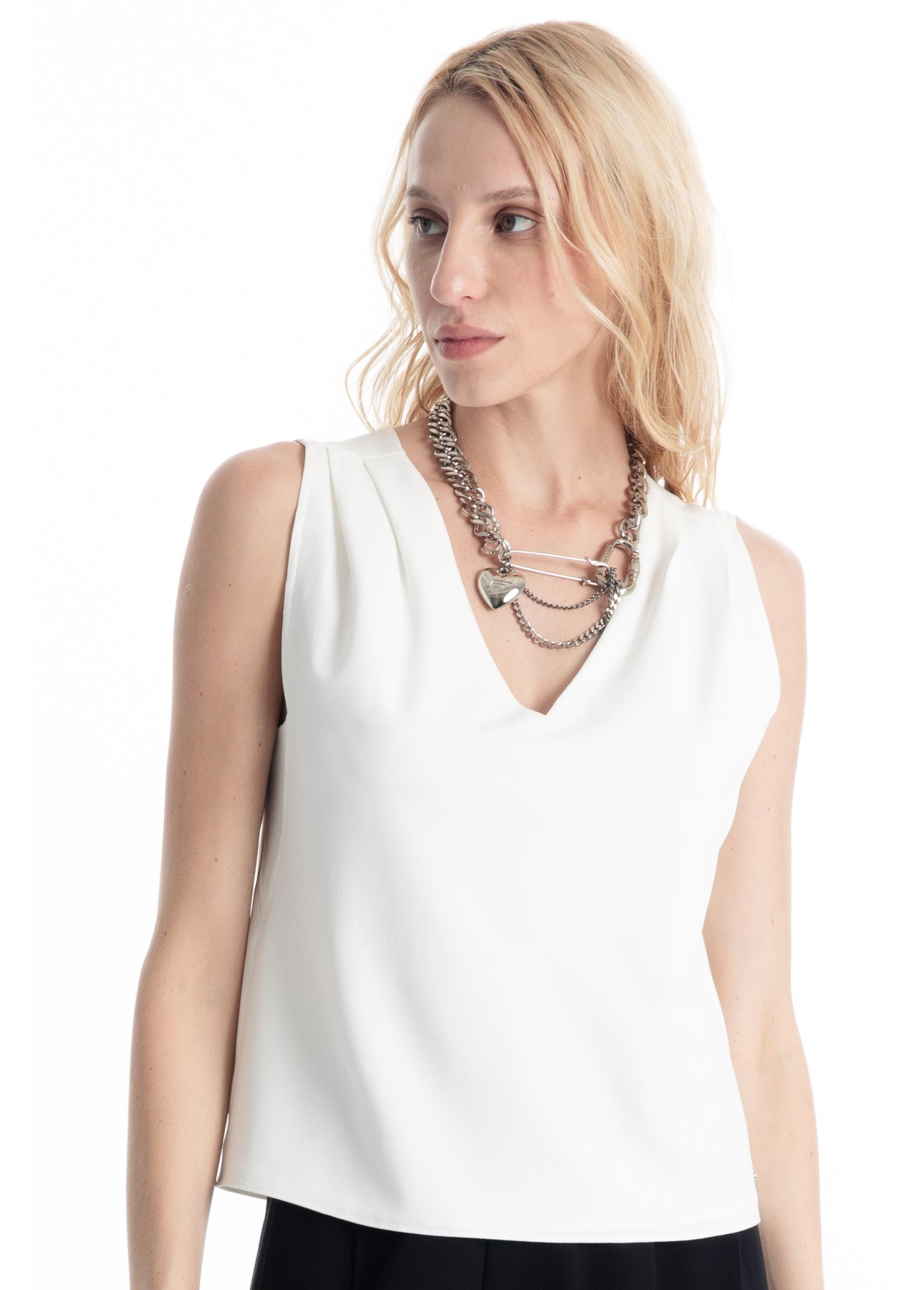 Blusa Way Sleeveless Off White