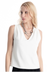 Blusa Way Sleeveless Off White