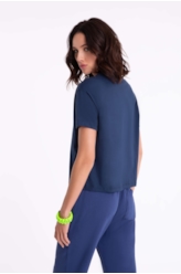 Blusa Worst Mistake Shine Dark Navy