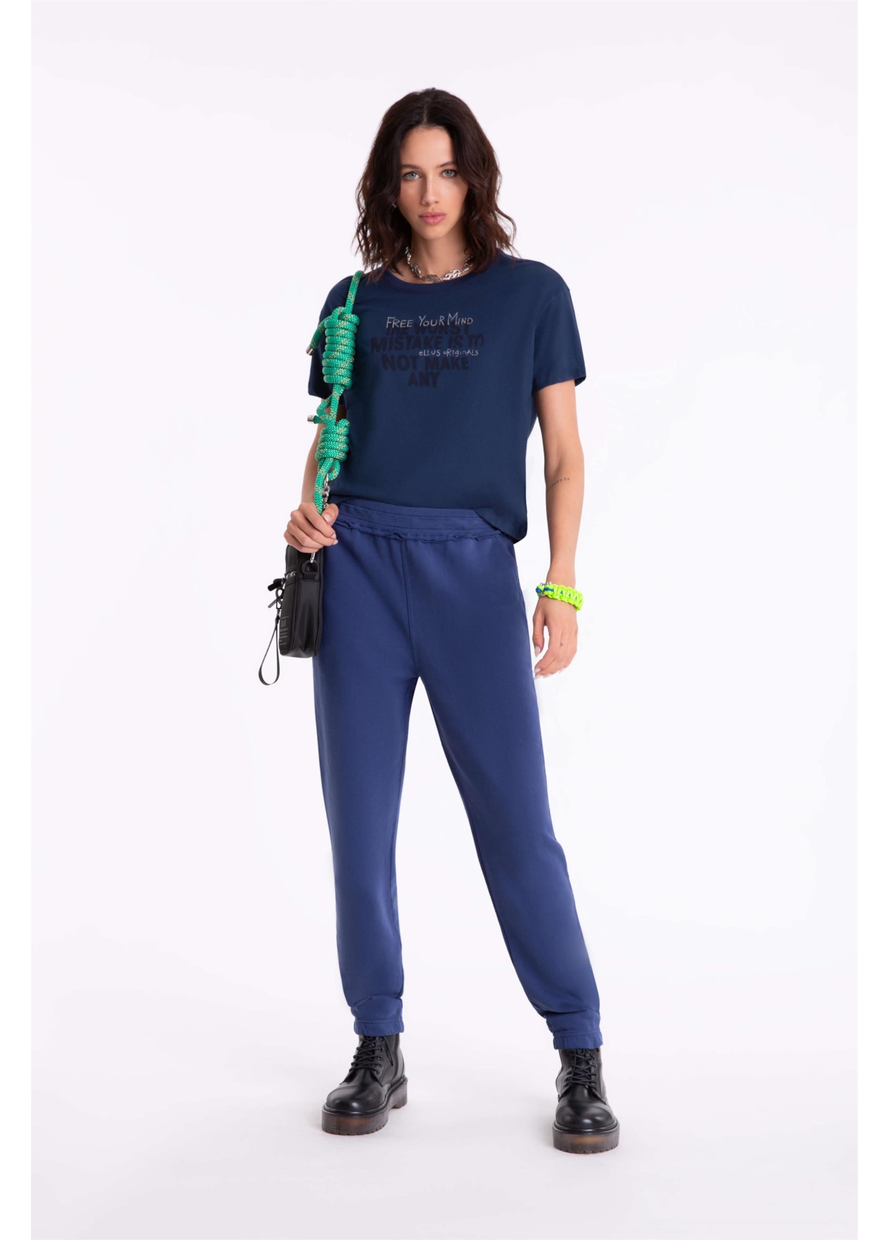 Blusa Worst Mistake Shine Dark Navy