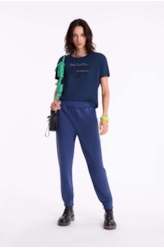 Blusa Worst Mistake Shine Dark Navy
