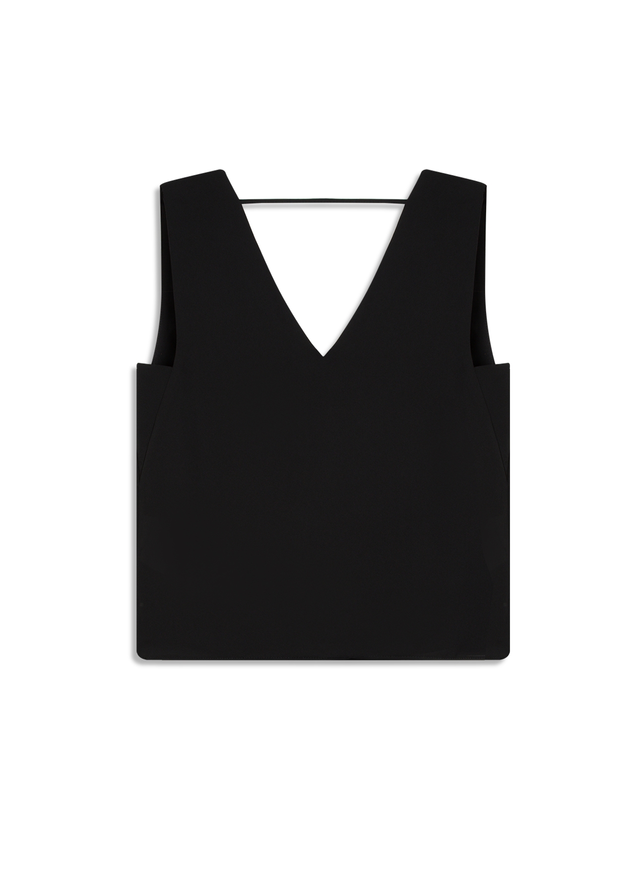Blusa Wrinkled Sleeveless Preto