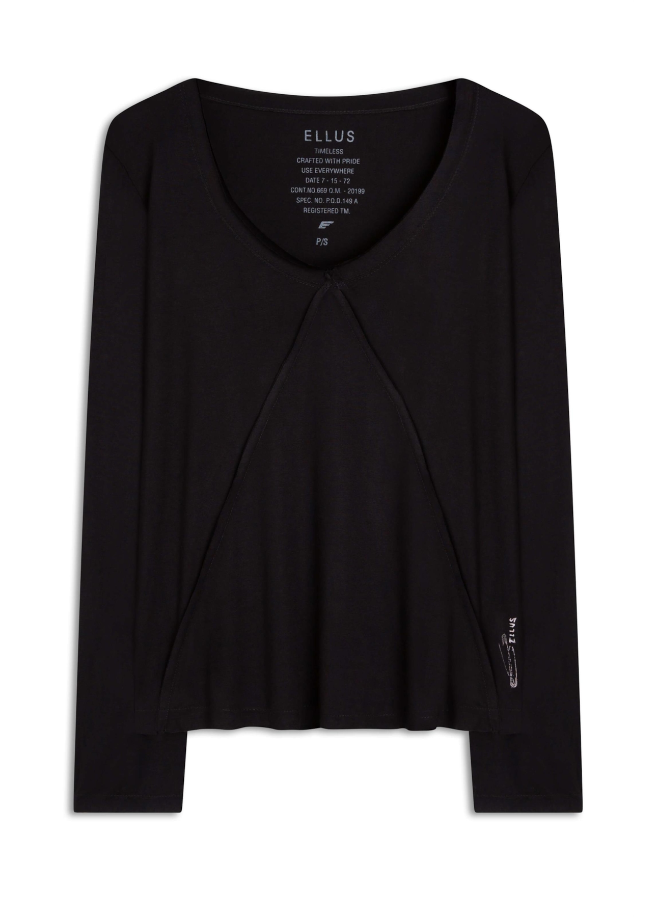 Blusas Ellus Alfinete Preto